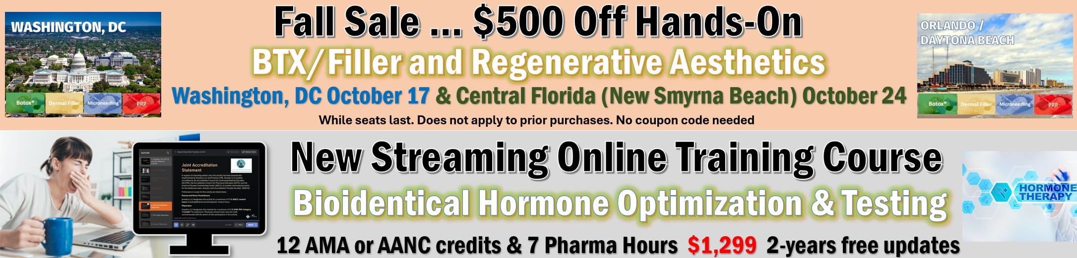October sale and Bioidentical Training Course sale